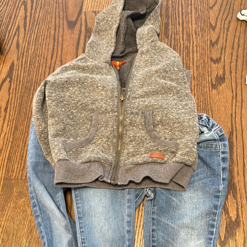 7 For All Mankind Gray and Blue Matching Set